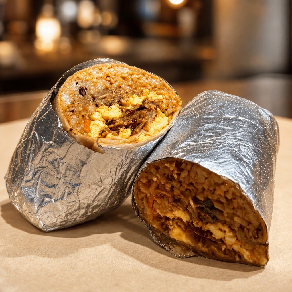 Island Smoke Loco Moco Burrito.